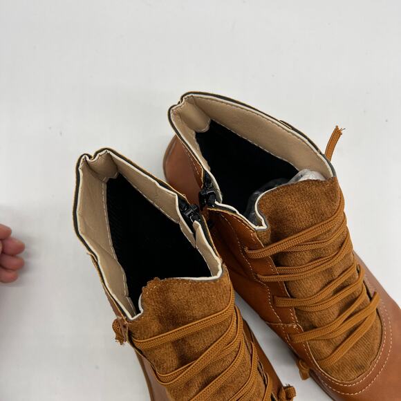 Ankle Boots Round Toe Casual Comfortable Lightweight Side Zipper Size 9.5US/41CN - Picture 7 of 16